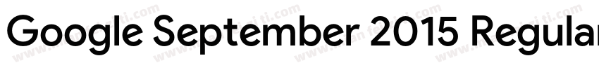Google September 2015 Regular字体转换